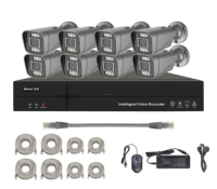 Kit NVR Inteligente con IA Tuya, Cámara de Vigilancia con Monitoreo Remoto, Kits NVR PoE de 8mp