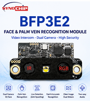 Module biométrique miniature BFP3E2 IR RGB 2MP intégré, reconnaissance faciale et palmaire, détection de vitalité pour contrôle d'accès aux portes intelligentes