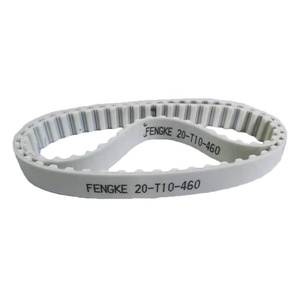 Courroie de synchronisation en PU, fabrication de trous spéciaux, sans couture blanche, PU, lm20t10-460 - Product Image 2
