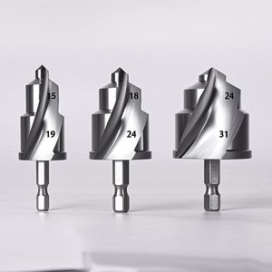 Foret à pique 15 18 24 31 mm, tige hexagonale, mandrin à changement rapide, finition argentée, pour réparation de plomberie - Product Image 1