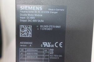 Module double moteur Sinamics série 6SL3420-2TE15-0AA1 PLC - Product Image 2