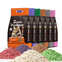 Litière pour chat en tofu, prix usine, 1,5 mm/2,0 mm, 100 % écologique, biodégradable, jetable aux toilettes, agglomération rapide, hautement absorbante, sable naturel