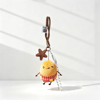 Mascotte tendance en peluche Lapin Pomme de terre, breloque étoile, Kawaii, portable, forme 3D, accessoire de sac esthétique, lanière en paracorde