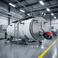 Chaudière à vapeur horizontale à tubes de feu basse pression de 1 tonne pour usines textiles, personnalisable avec économiseur