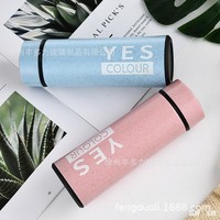 Bouteille d'eau en verre créative à double paroi, anti-fuite, au goût de blé, pour étudiants, tasse à thé, cadeau promotionnel, logo personnalisé