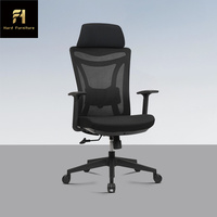 Style industriel noir 360 °   Chaise de direction pivotante moderne, simple et luxueuse pour PDG, patron ou cadre supérieur