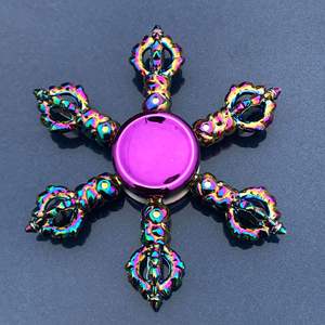 Alloy Fidget <strong>Spinner</strong> Stress Relief Toy Rainbow Fidget Metal <strong>Spinner</strong> Toy Stress Anxiety Relief Toy Suitable for All Ages Gift - Product Image 1
