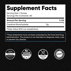 Creatina Monohidrato en Polvo Personalizada Sin Sabor para Mujeres y Hombres, Suplemento de Creatina Monohidrato para Apoyar la Energía Deportiva - Product Image 3