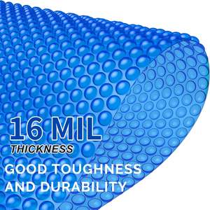 Couverture de piscine solaire Damary personnalisée de haute qualité, en matériau PE, sécurité 400/500 microns - Product Image 1