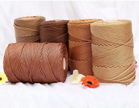 Fancy 3mm 240g PP Crochet Hollow Thread Rope Light Yarn Ice Thread Braided Cord for Handmade Crochet DIY Summer Hat and Cushion