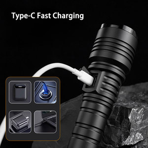 Taikoo Đèn pin mạnh mẽ với SOS khẩn cấp và chức năng nhấp nháy cầm tay dẫn Spotlight đèn pin - Product Image 4