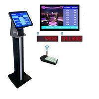 Système de gestion de file d'attente interactif numérique avec écran tactile pour équipement de service d'affichage électronique de podium de restaurant