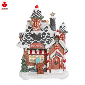 Sculture di edifici divertenti personalizzati Mini case in resina modelli souvenir di villaggio di <span class=keywords><strong>natale</strong></span> in resina poli <span class=keywords><strong>per</strong></span> <span class=keywords><strong>regali</strong></span> di <span class=keywords><strong>natale</strong></span> - Product Image 3