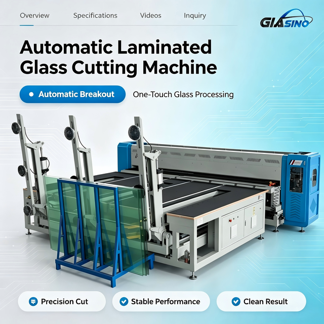 Full Automatic CNC Laminated Glass Cutting Machine with Yaskawa Servo Motor