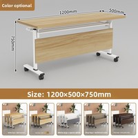 Table de conférence pliante multifonctionnelle moderne et combinaison de chaises Mobilier de bureau en bois pour la formation et les réunions