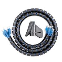 Protector de Cables en Espiral de PE Blanco y Negro de 14 mm, Precio de Fábrica
