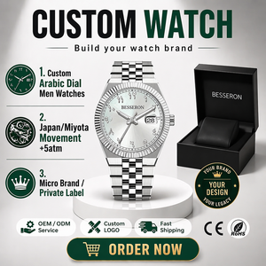 Montre en quartz personnalisée pour hommes, acier inoxydable, mouvement japonais, bracelet interchangeable, fournisseur de montres à marque privée pour les nouvelles marques - Product Image 1