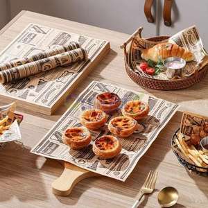 Custom-Made General Oil-Proof Food <b>Wrapping</b> <b>Paper</b> PE Coating for Sandwich Bread Hamburger Chicken <b>Roll</b> Taiwan Rice Ball <b>Wrapping</b> - Product Image 3