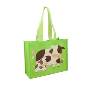 cheap price mat laminated promotional eco non woven fabric bag logo free sample and free delivery