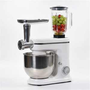 <span class=keywords><strong>Mixeur</strong></span> sur socle 3-en-1 en gros, batteur électrique 6 vitesses avec bol en acier inoxydable de 6 L pour usage domestique et commercial, hachoir à viande et blender - Product Image 1