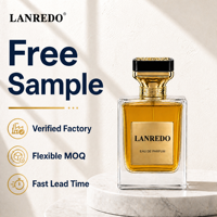 Flacon de parfum élégant et tendance en verre transparent 30ml 50ml 100ml, flacon de parfum carré de luxe vide avec bouchon noir et doré