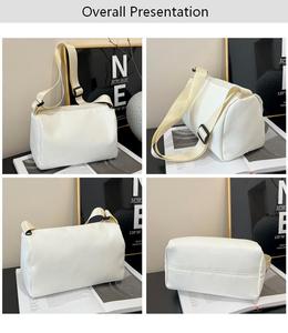 Borsa a Tracolla Unisex Qetesh Retrò Casual di Grande Capacità in Oxford, Nuova Moda Estiva con Tracolla Singola e Logo - Product Image 3