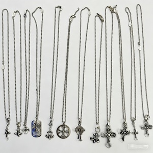 Collar con Cruz de Corazón <span class=keywords><strong>para</strong></span> Hombre y Mujer, Colgante con Cadena de Eslabones, Bañado en Plata, con Circonitas, Estilo Vintage, de Aleación de Cobre, Regalo al por Mayor - Product Image 2