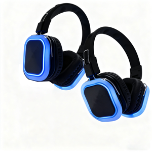 หูฟังและเครื่องส่งสัญญาณดิสโก้เพลงเรืองแสงแบบหนึ่งไปยังหลายแนวในงานปาร์ตี้ - Product Image 3