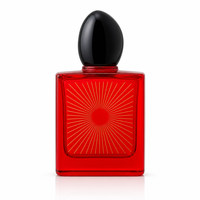 Flacon de parfum vide en verre personnalisé de 30 ml avec bouchon argenté, boîte de présentation en carton, flacon rechargeable, vente en gros, logo personnalisé