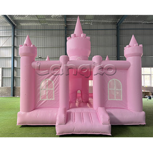 Nuevos castillos populares inflables comercial <span class=keywords><strong>Castillo</strong></span> de salto hinchable Casa de gorila Rosa inflable para niñas - Product Image 1