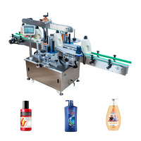 Applicateur d'étiquettes automatique double face pour bouteilles carrées, machine d'emballage de haute efficacité, pompe à moteur, étiquettes en verre/papier