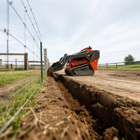 Mini-chargeuse sur chenilles compacte Cougars CG828A avec moteur Kubota certifié EPA et commande hydraulique pilotée, à vendre