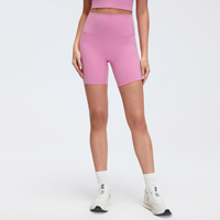 Shorts de yoga taille haute ultra doux et respirants, effet ventre plat, extensibles, anti-frottement, pour la gym et le cyclisme, ensemble 2 pièces