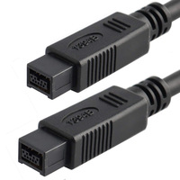 Câble de transfert de données IEEE 1394 FireWire 800 à 800, 9 broches à 9 broches, en cuivre pur, noir