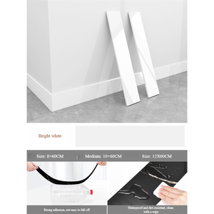 Plinthe autocollante en PVC, bande décorative murale, autocollant de ligne de taille pour <span class=keywords><strong>carrelage</strong></span>, rebord de fenêtre et bord de coin - Product Image 6