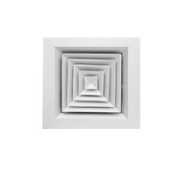 Pièces pour systèmes HVAC Plafond en aluminium Barre en T Diffuseur d'air Ventilateur de plafond pour évent de toit d'échappement d'air réglable