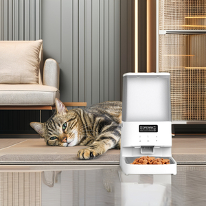 CITICITY Gamelles doubles intelligentes réglables pour animaux de compagnie, avec support, en acier inoxydable, sur table élévatrice automatique - Product Image 4
