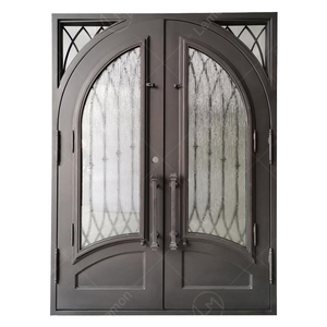 Excellents modèles de portes d'entrée à double battant en <span class=keywords><strong>fer</strong></span> <span class=keywords><strong>forgé</strong></span> - Product Image 3