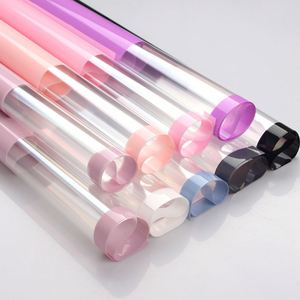 Papier d'emballage pour fleurs en plastique OPP imperméable de style coréen 56*56cm pour emballer un bouquet de fleurs - Product Image 2