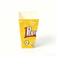 Vente en gros de boîtes à popcorn de qualité supérieure, en papier alimentaire, avec revêtement PE, pour emporter