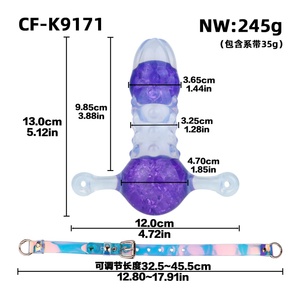 CF-K9171 Silicone Mouth Gags with Beads Inner Balls Adjustable Belt BDSM <b>Dildo</b> Gag for Adults Game Bondage Gear Sex Toys for Man - Product Image 6