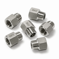 Adaptateur hexagonal sur mesure en acier inoxydable 304, usiné CNC, haute pression BSPP/BSPT 3000 PSI, filetage mâle-femelle 1/2 et 3/4 pouces