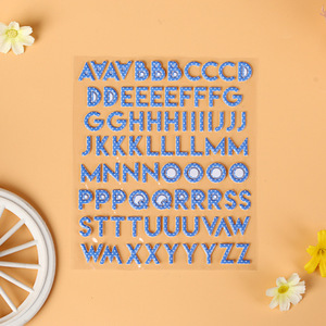 Alphabet personnalisé 3D bulle lettre autocollant gonflé déco mousse <span class=keywords><strong>Pop</strong></span> <span class=keywords><strong>up</strong></span> feuille Scrapbook planificateur PVC autocollants Pack pour enfants artisanat cadeau - Product Image 3