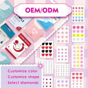 Neu 2025 Blumenförmiger Irisierender Pickelpflaster mit Diamant-Glitzer, Personalisierter Hydrokolloid Akne-Patch - Product Image 2