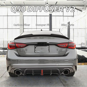 ดิฟฟิวเซอร์คาร์บอนไฟเบอร์ MRD Q50 V2 สำหรับปี 2018+ คุณภาพแท้ สำหรับลิ้นกันชนหน้าและดิฟฟิวเซอร์กันชนหลังสำหรับ Infiniti Q50 ชำระเงินผ่าน TT - Product Image 2