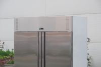 Réfrigérateur Industriel de Restaurant Vertical, Réfrigérateur Commercial à Double Porte, Deux Congélateurs à Double Porte, Frigo