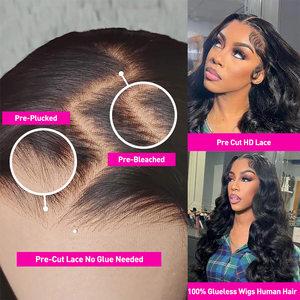 Nguyên Ấn Độ Tự Nhiên Glueless Tóc Con Người Tóc Giả Tóc Con Người Ren Phía Trước Tóc Giả Brazil Lớp Biểu Bì Phù Hợp Tóc 360 Full HD Phía Trước Ren Tóc Giả - Product Image 5