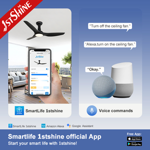 Ventilador de Techo LED 1stshine Moderno, Fácil de Limpiar, Acrílico, Ventilador de Techo Empotrado <span class=keywords><strong>con</strong></span> Luz - Product Image 6