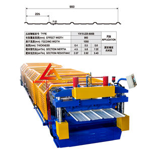 Tôle <span class=keywords><strong>de</strong></span> <span class=keywords><strong>toiture</strong></span> Machines en aluminium Toit Nervure trapézoïdale R Panneau Acier Couleur Laminage à froid Formant Making Machine - Product Image 2