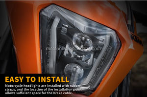 Phare avant de moto tout-terrain E-mark <span class=keywords><strong>2022</strong></span> avec DRL pour SMC-R 690 Enduro R 690 EXC XCW 250 <span class=keywords><strong>350</strong></span> 450 500 SX <span class=keywords><strong>SXF</strong></span> 125 Phare à LED - Product Image 2